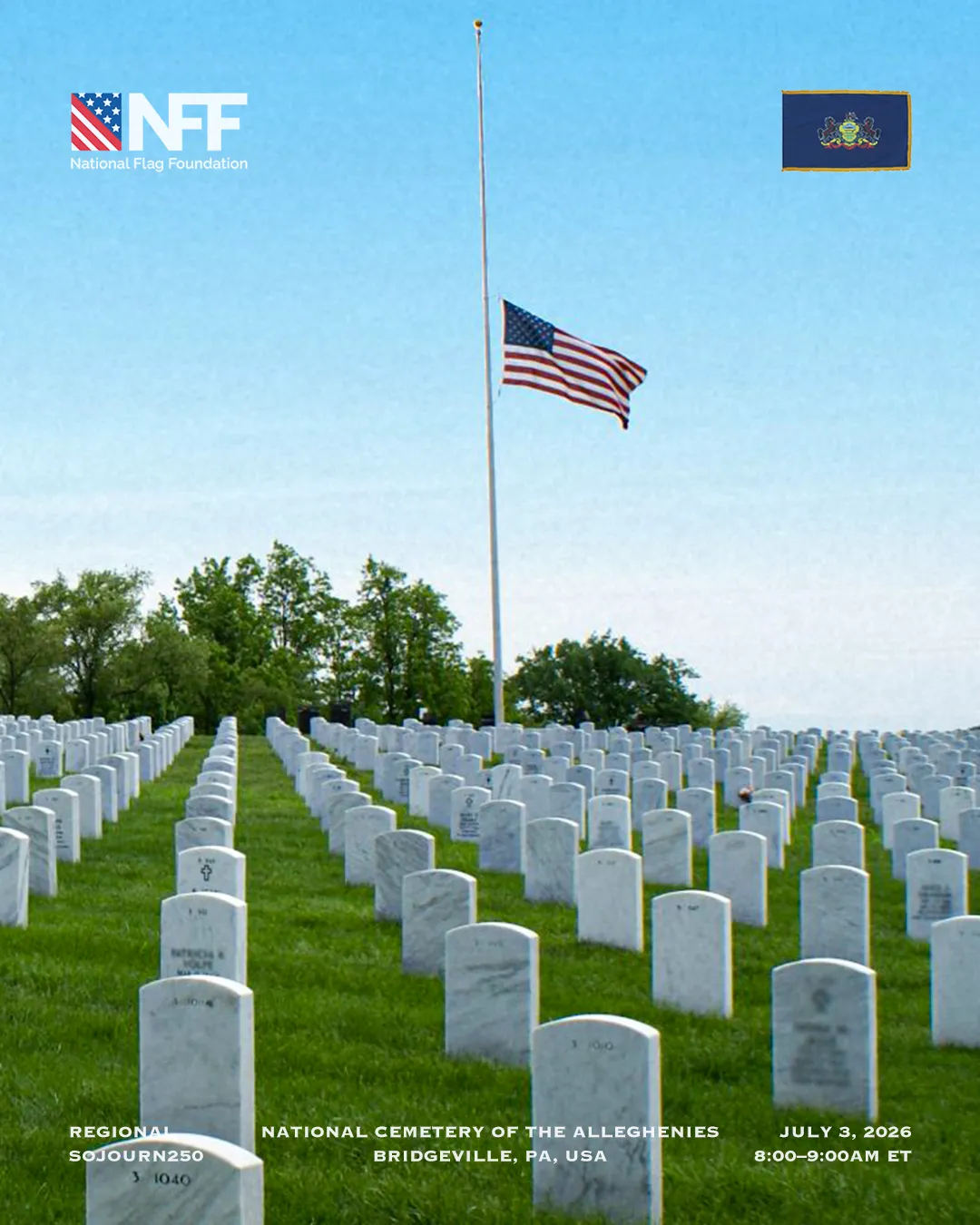 In Sacred Trust, National Cemetery of the Alleghenies, Washington County. Friday, July 3, 8:00 – 9:00 AM ET.