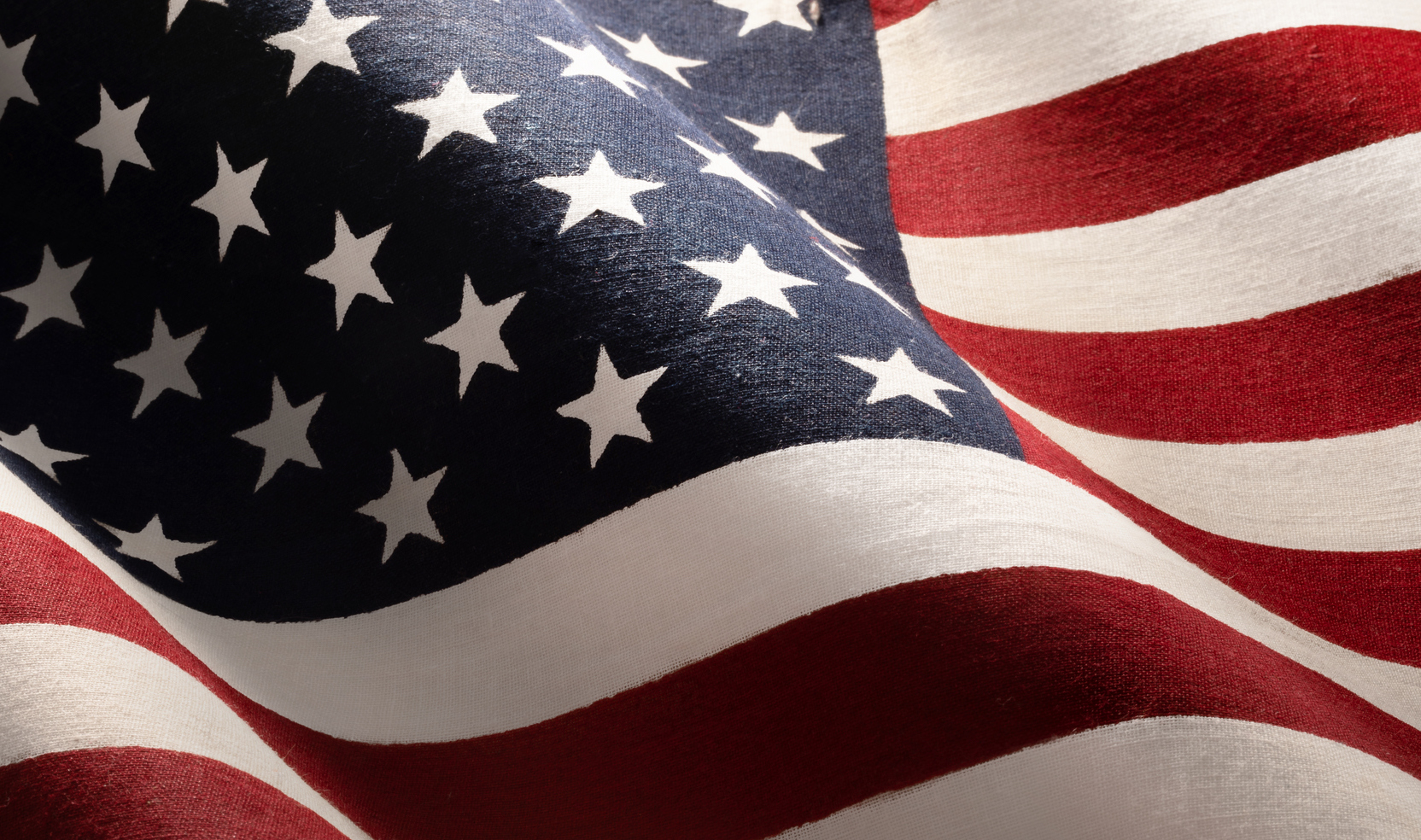 American Wave Flag Background. USA