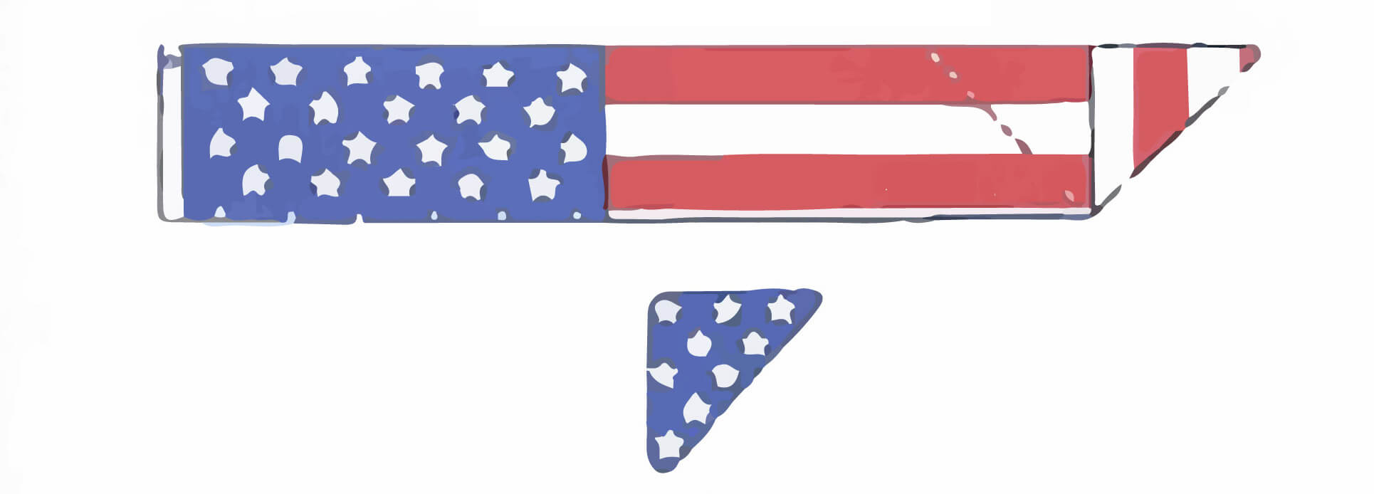 Properly folded 2024 american flag